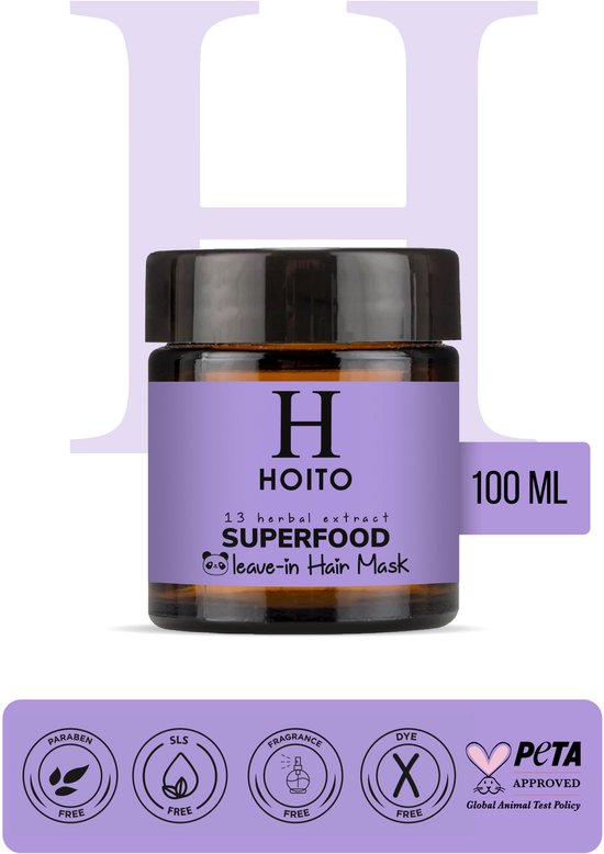 Hoito Superfood Leave-in Masque de soins capillaires non collants 100 ml